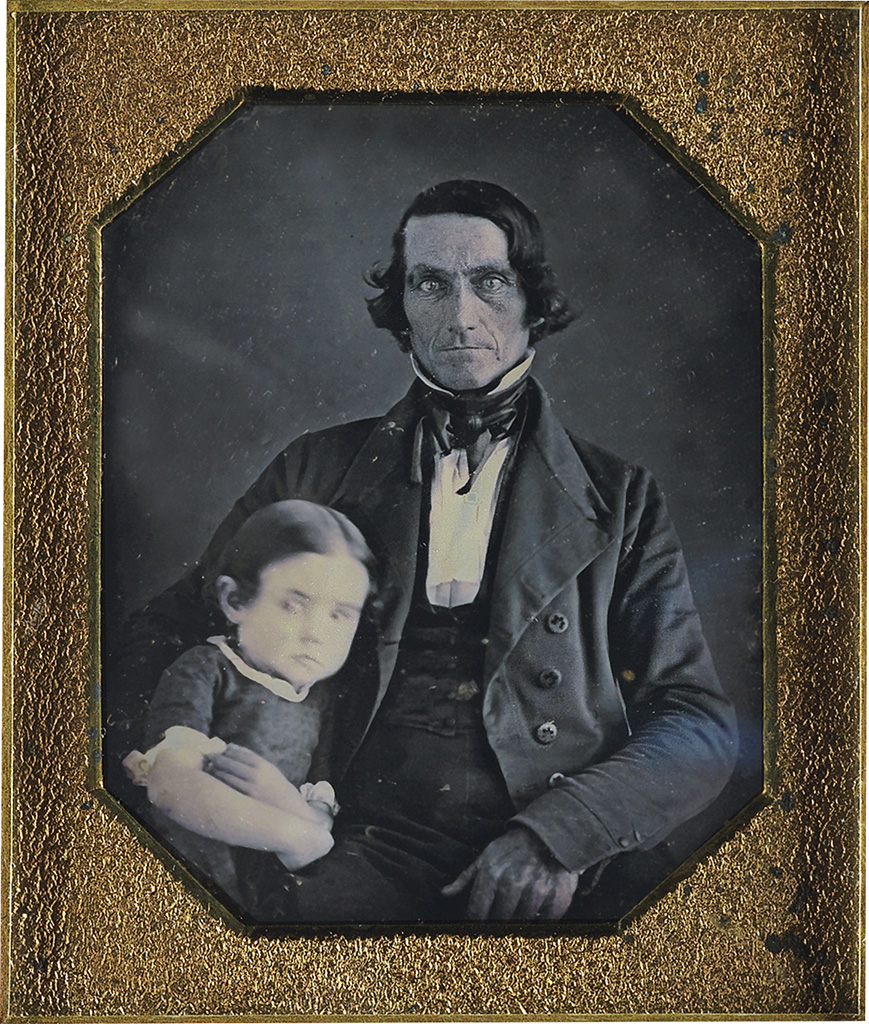 AUGUSTUS WASHINGTON (1820 - 1875) Unidentified Man with Child.